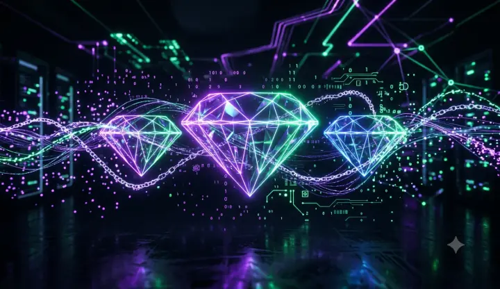 NFT Marketplace per diamanti virtuali collezionabili tokenizzati su Polygon